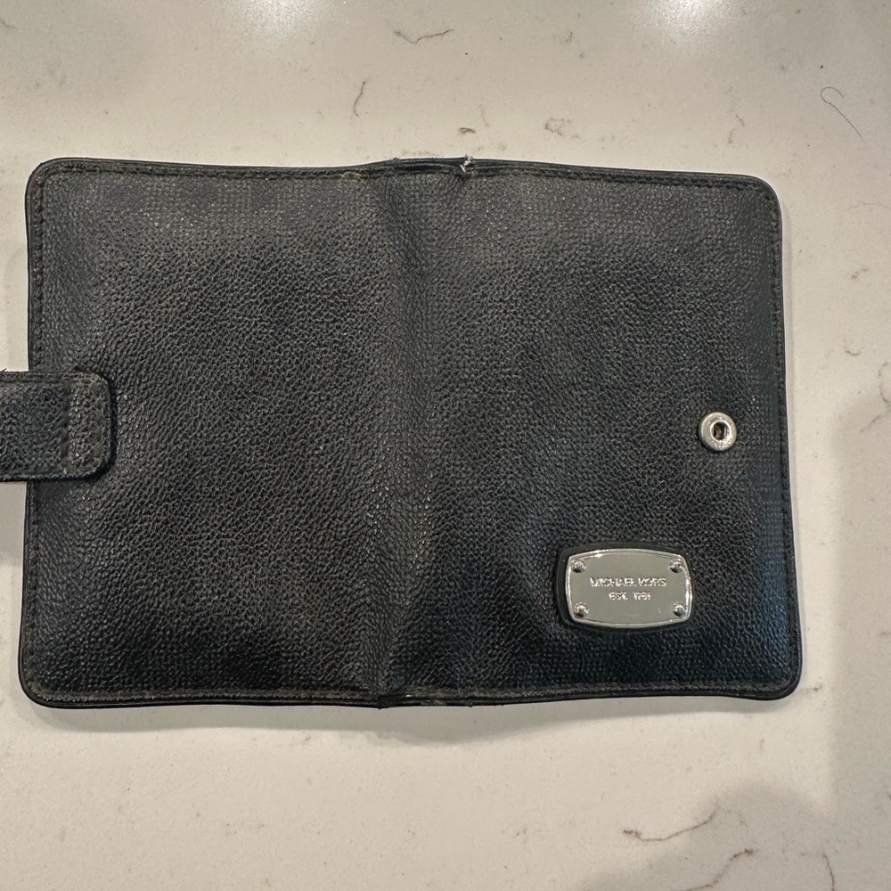 Michael Kors Black Textured Wallet
